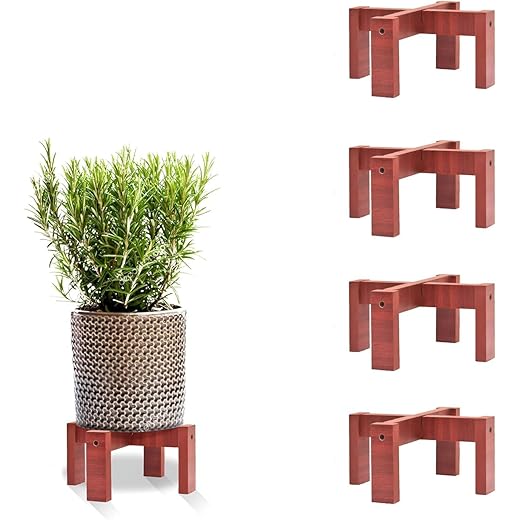 Dime Store Wooden Plant Stand Set of 4