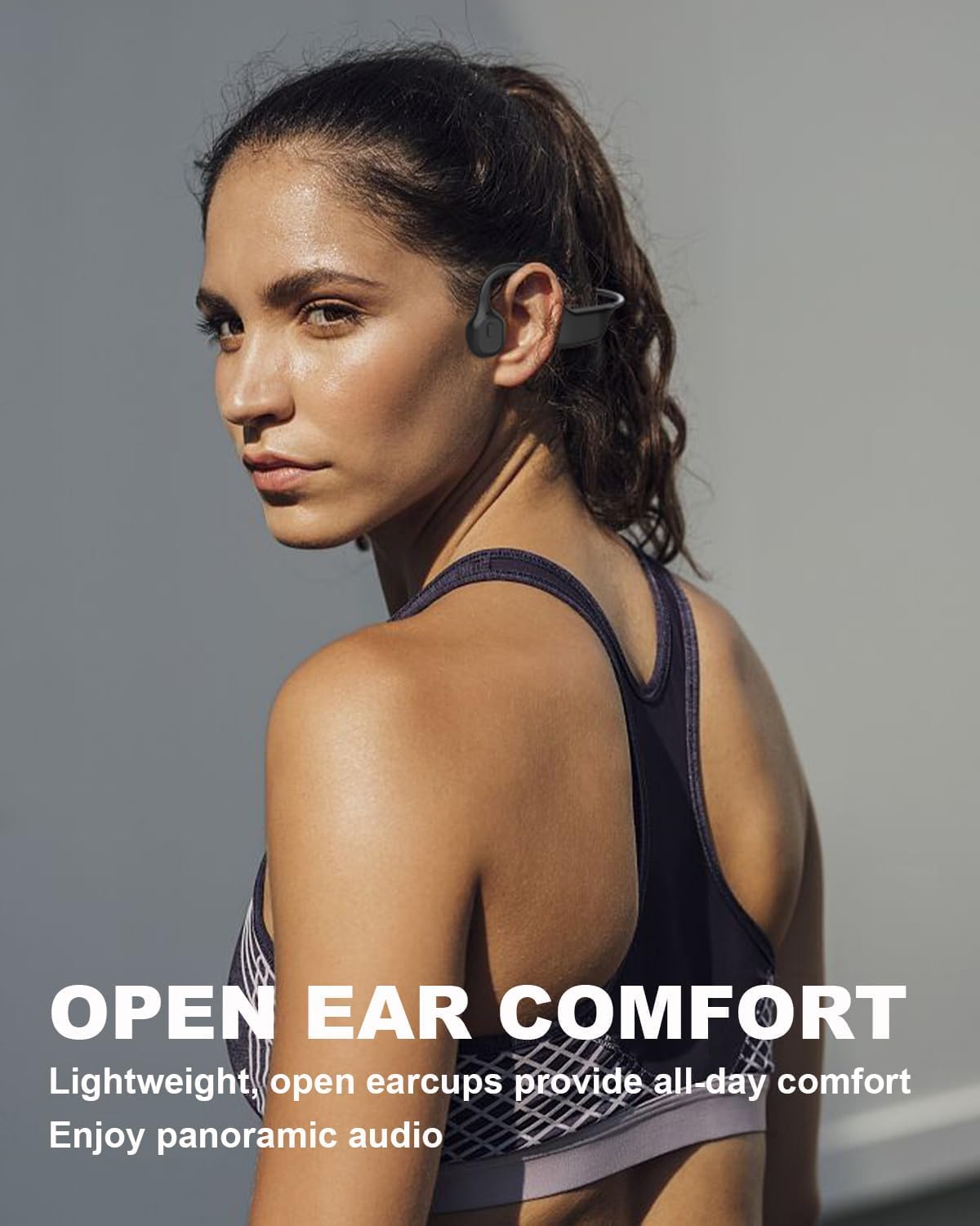 SANOTO Casque Conduction Osseuse Open Ear Casque Bluetooth sans Fil Sport IPX7 Waterproof and Sweatproof Écouteur Adapté à la Course à Pied Cyclisme Fitness Bureau