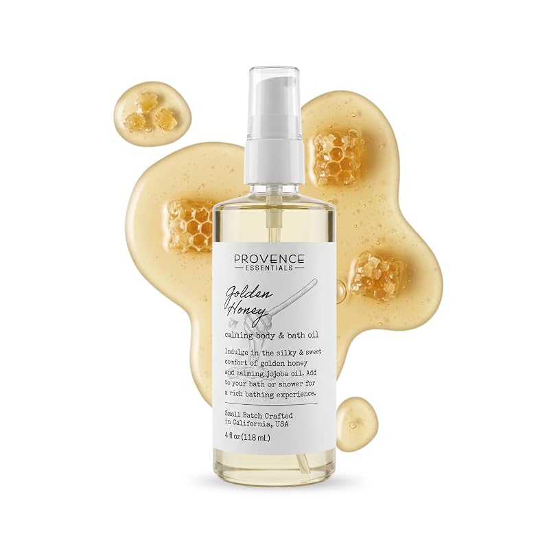Óleo corporal e de banho com mel dourado PROVENCE ESSENTIALS, 120 mL