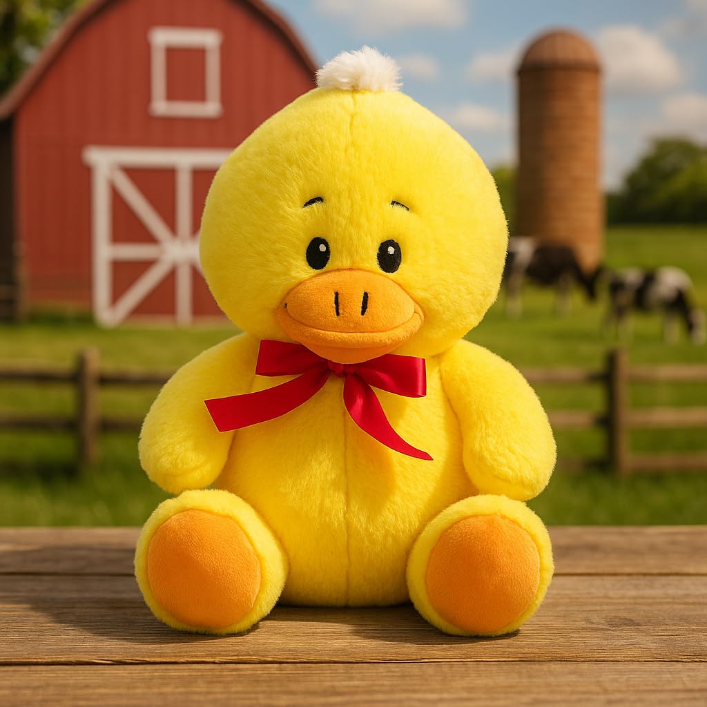 Dimpy Stuff Yellow Plush Duck Soft Toy, 25 cm, Yellow 25 cm (10") – Ultra-Soft Cute Return Gift Boys Girls-image-3