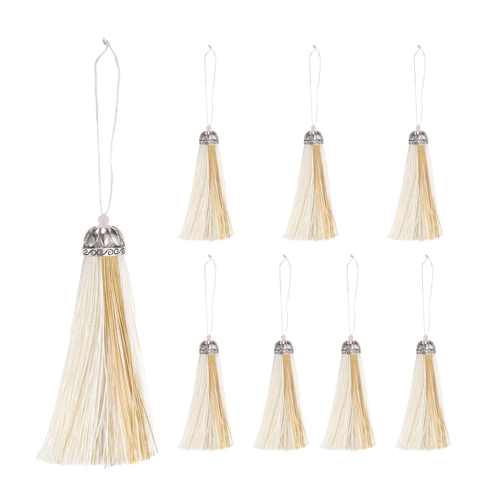 Nappe Segnalibro, Mini Nappe, 100 Pezzi Nappe Fatte a Mano in Seta, per la Creazione di Gioielli, Souvenir, Segnalibri,(13 cm/Vino Rosso