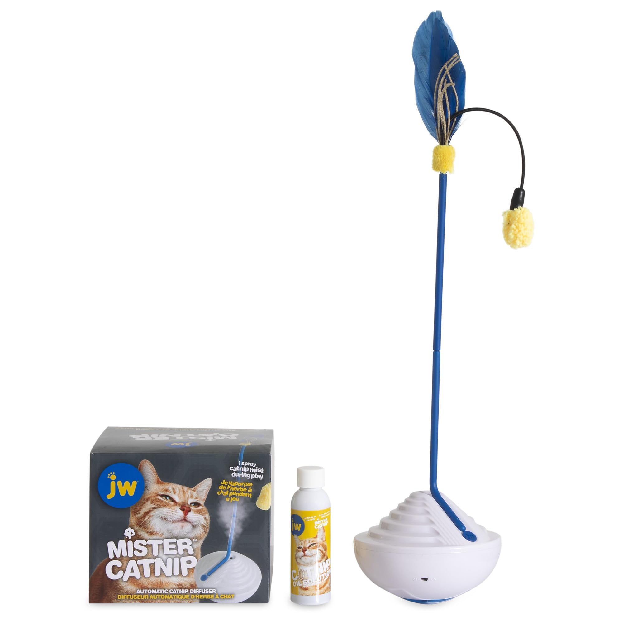 Wj Catnip Mister Juguetes para Gatos, Blue