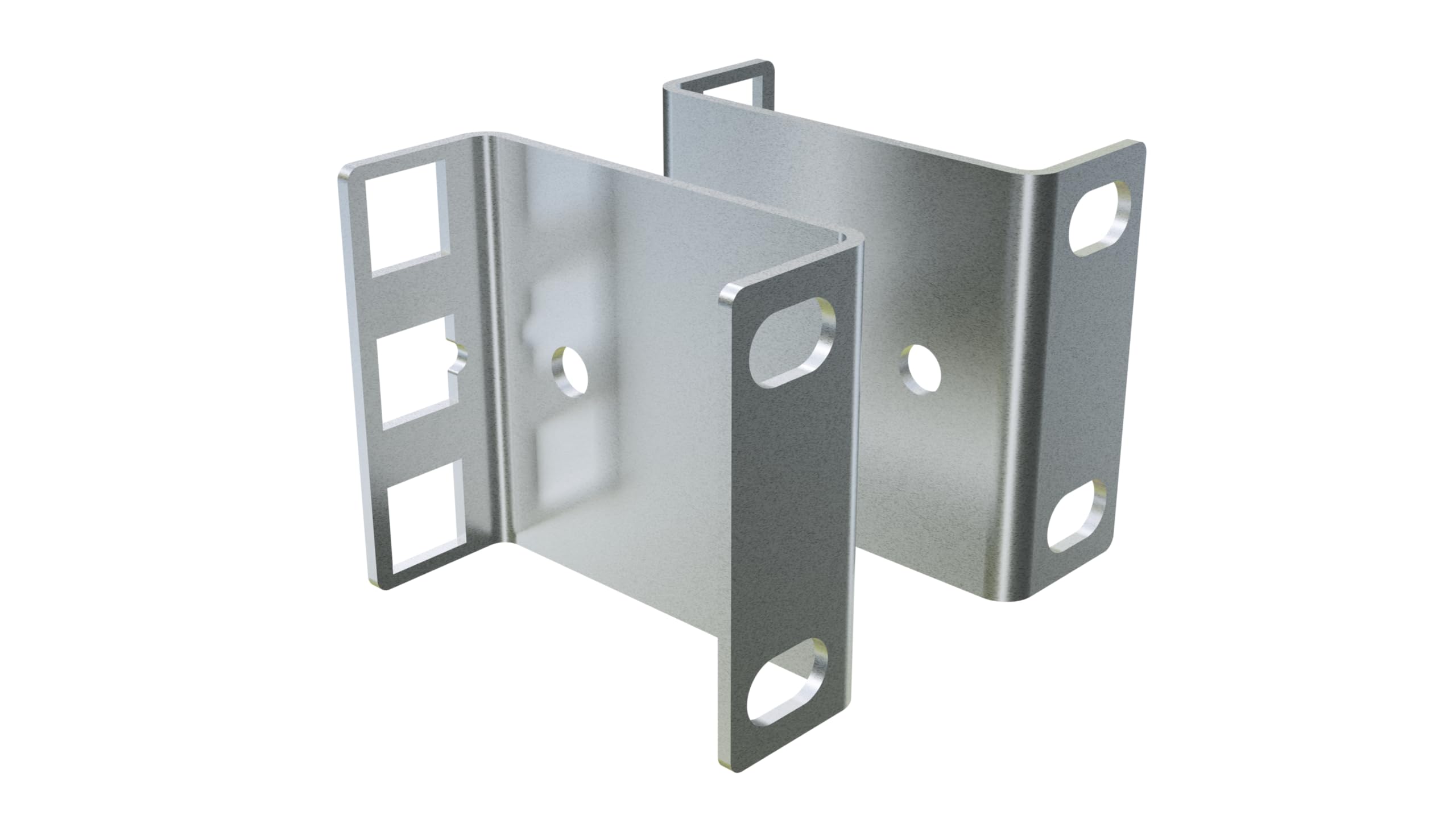 Kit Montaggio Rack 1U 50mm Acciaio Armadio Rete