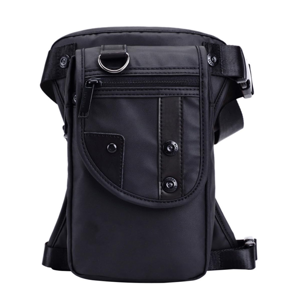 Gatuida Riñonera Multifuncional para Hombre Correa Ajustable y Tela Oxford Negra, Bolso Deportivo Cómodo y Moderno para Actividades al Aire Libre