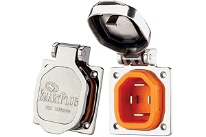 Smart Plug RV: 50 AMP Male Inlet Cover - Timeless Stainless Steel Protection
