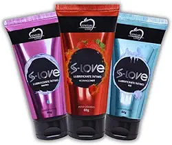 Kit 3 Unidades Lubrificante Íntimo Beijável 60g Mais Conforto e Prazer