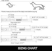 Vista 4 de Collar reflectante para perro táctico resistente con asa de control y hebilla de metal para entrenamiento de perros (M, negro)