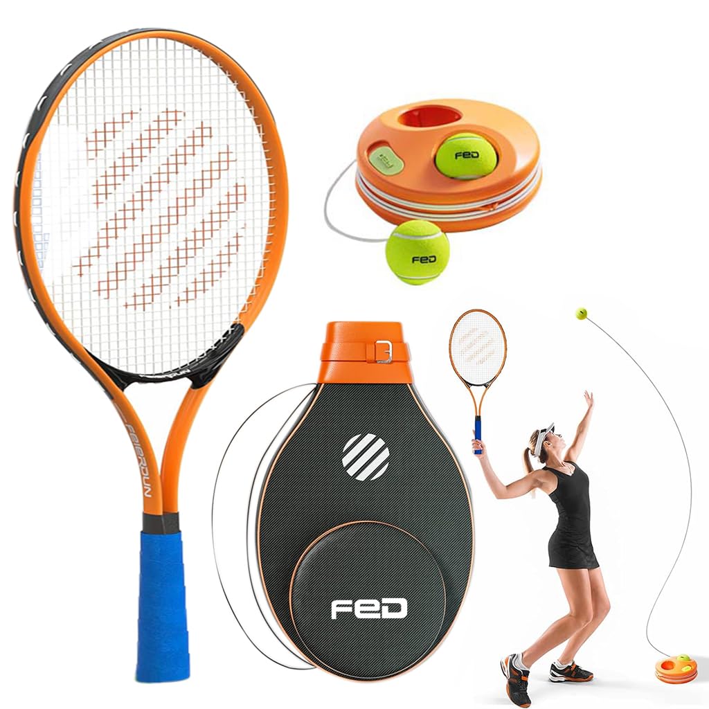 Proberos® Tennis Trainer Device with Tennis Racquet/Rackets, 2 Stringed Tennis Balls Ground Attached Tennis Trainer Equipment Starters Solo Training Tennis Training Kit for Teens, Adults (B0CX8G6C6Q) Amazon Price History, Amazon Price Tracker