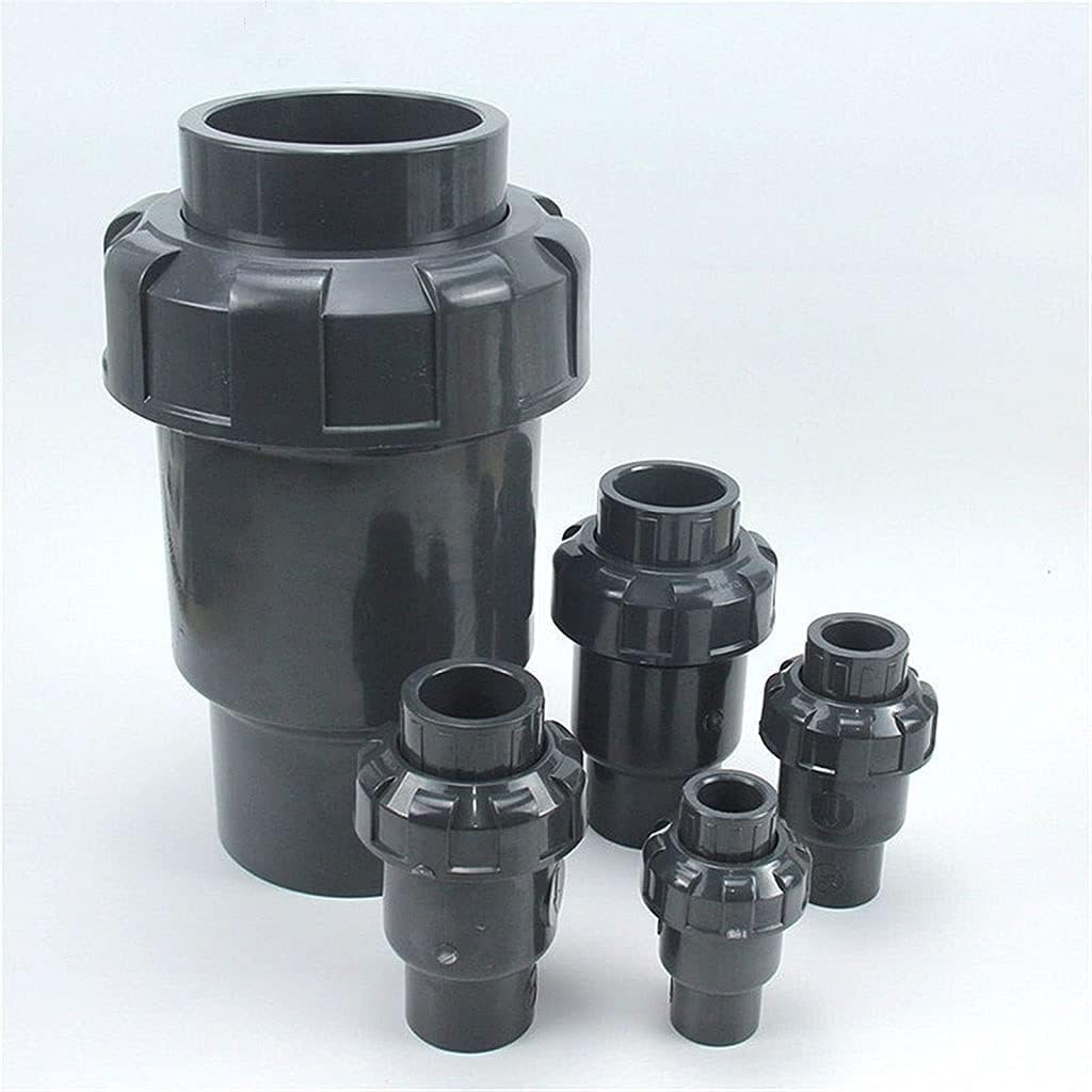 ETomey Check Valve, 1Pcs I.D20~50mm,No-Return Valve Aquarium Fish Tank Pipe Fittings,Garden Irrigation Water Tube Connectors (Size:Inner 32mm) (Size : Inner 63mm) (Size : Inner 63mm)