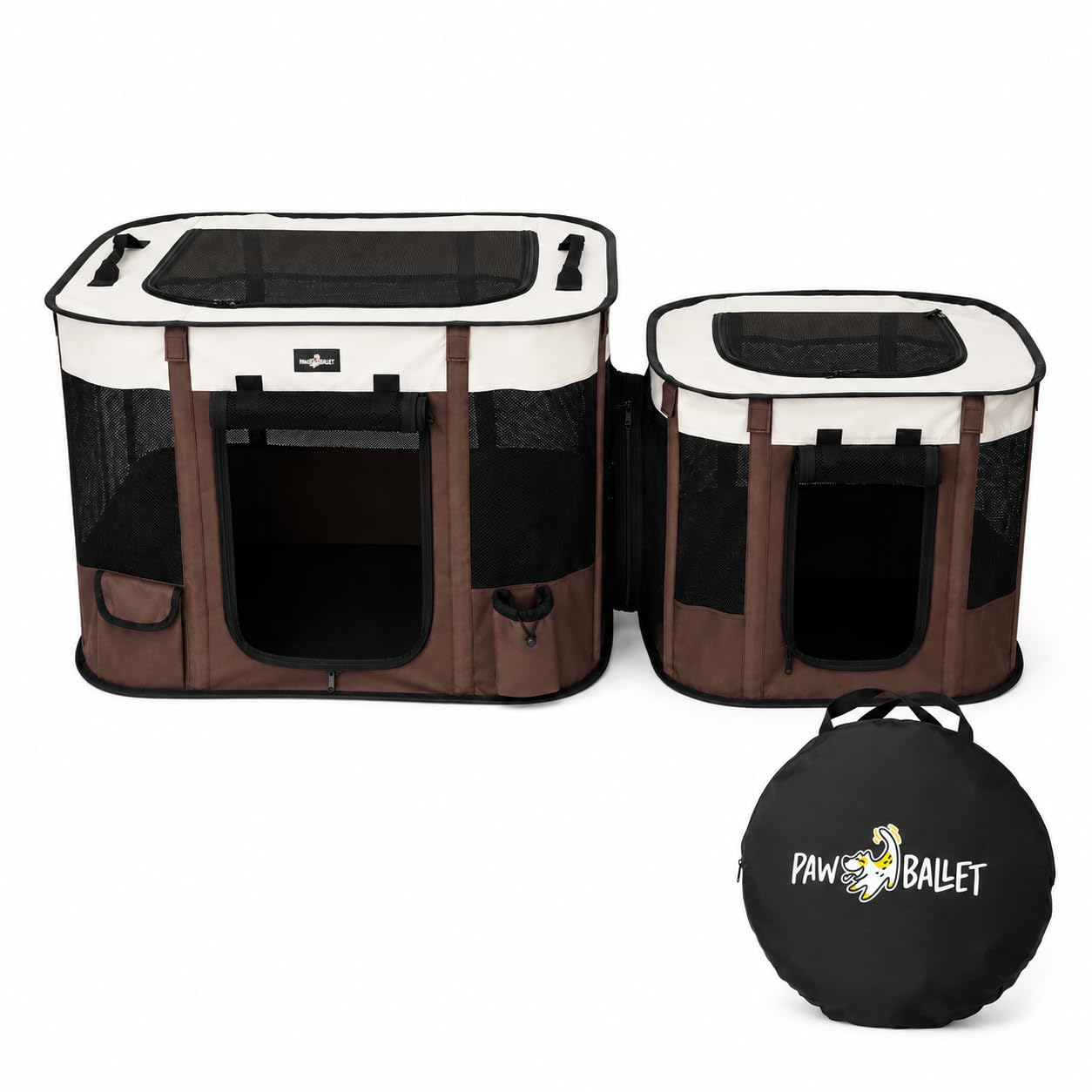 Photo 1 of PAW BALLET 2-in-1 Dual-Zone Pet Playpen