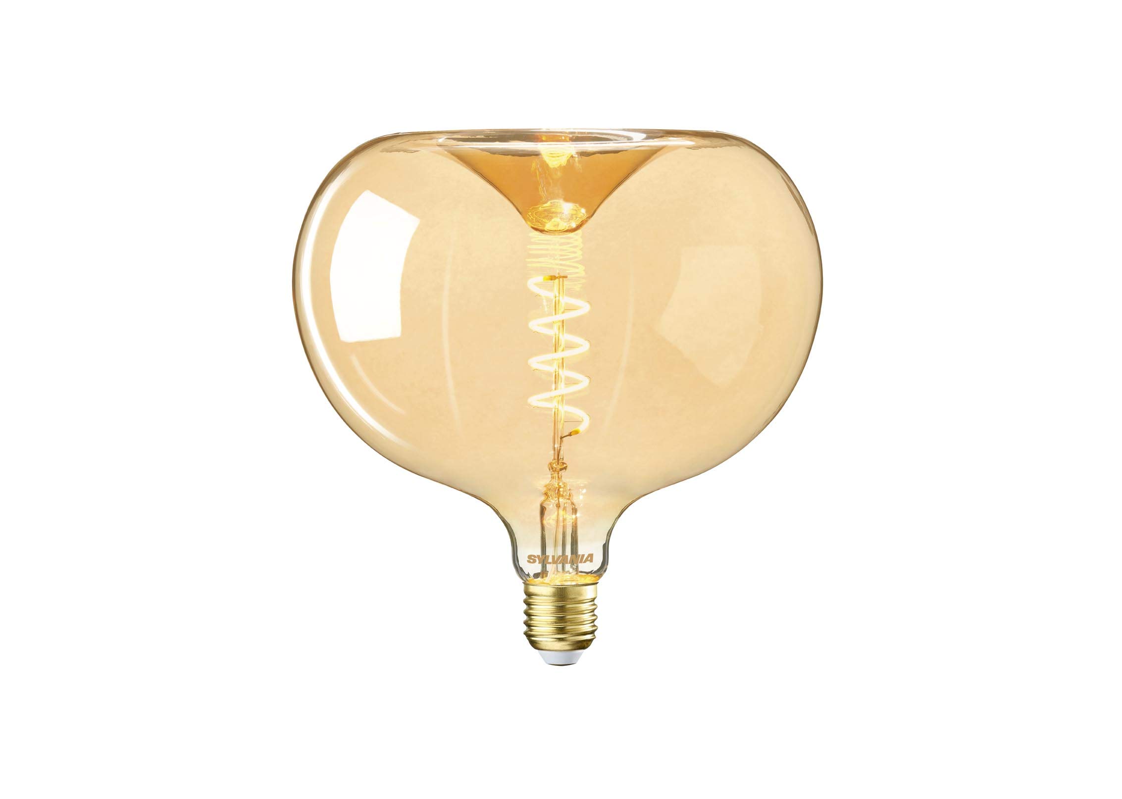 SYLVANIA Lampadina a LED, attacco E27, 470 lumen, Homelight (2700 Kelvin), potenza 4,5 Watt, durata 15000 ore, diametro 35 mm, lunghezza 97 mm, pistone della candela trasparente, confezione da 1