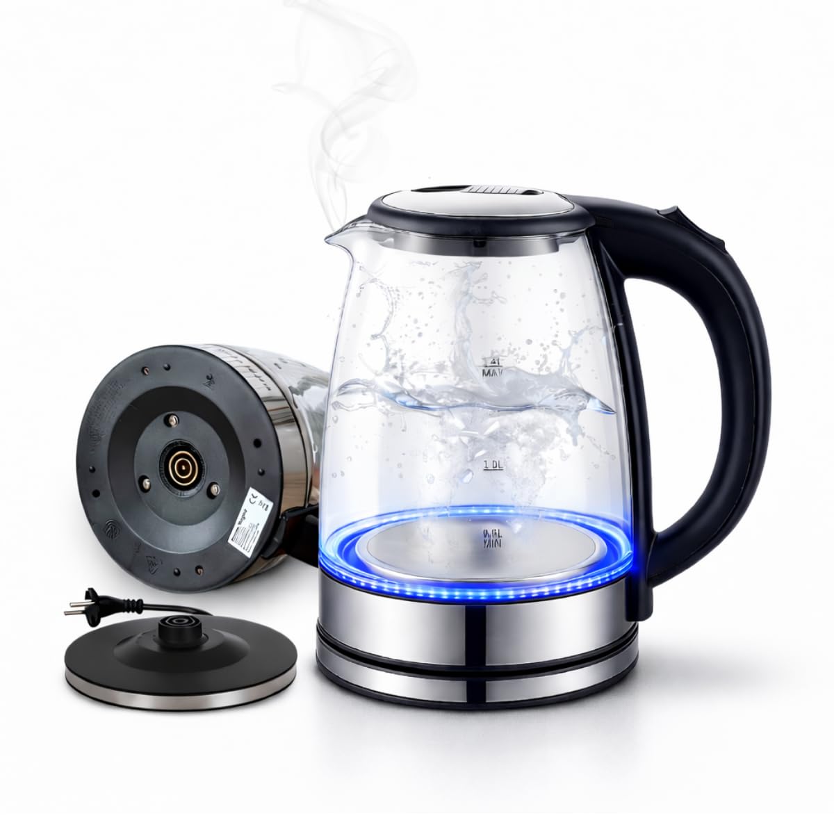 Chaleira Elétrica de Vidro Pazie®: Aqueça Sua Água em Segundos e Transforme Seu Café da Manhã em 2026!
