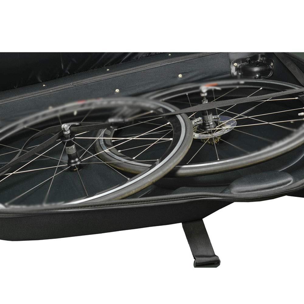 Fahrradladebox Eva Hardbox Rennrad Mountainbike wasserdichte Frachtverpackungsbox mit Rollrad-Reisebox Kompatibel mit 700C 26-Zoll / 27,5-Zoll-Rennrad