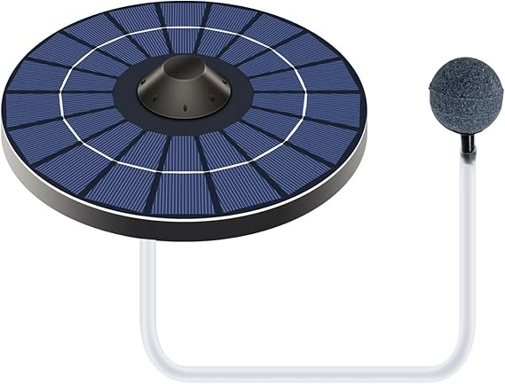 Image LANRU Solar Pond Aerator Oxygen Pump With Air Hose and Bubble Stone Water Pond Aerator Fish Tank Oxygenator for Birdbath Fountain Small Pond Water Circulation Image LANRU Solar Pond Aerator Oxygen Pump With Air Hose and Bubble Stone Water Pond Aerator Fish Tank Oxygenator for Birdbath Fountain Small Pond Water Circulation