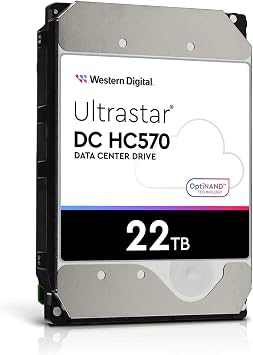 ويسترن ديجيتال WD Ultrastar HC570 WUH722222ALE6L4 22 تيرابايت 7200 دورة في الدقيقة 3.5 قرص صلب لسطح المكتب 0F48155