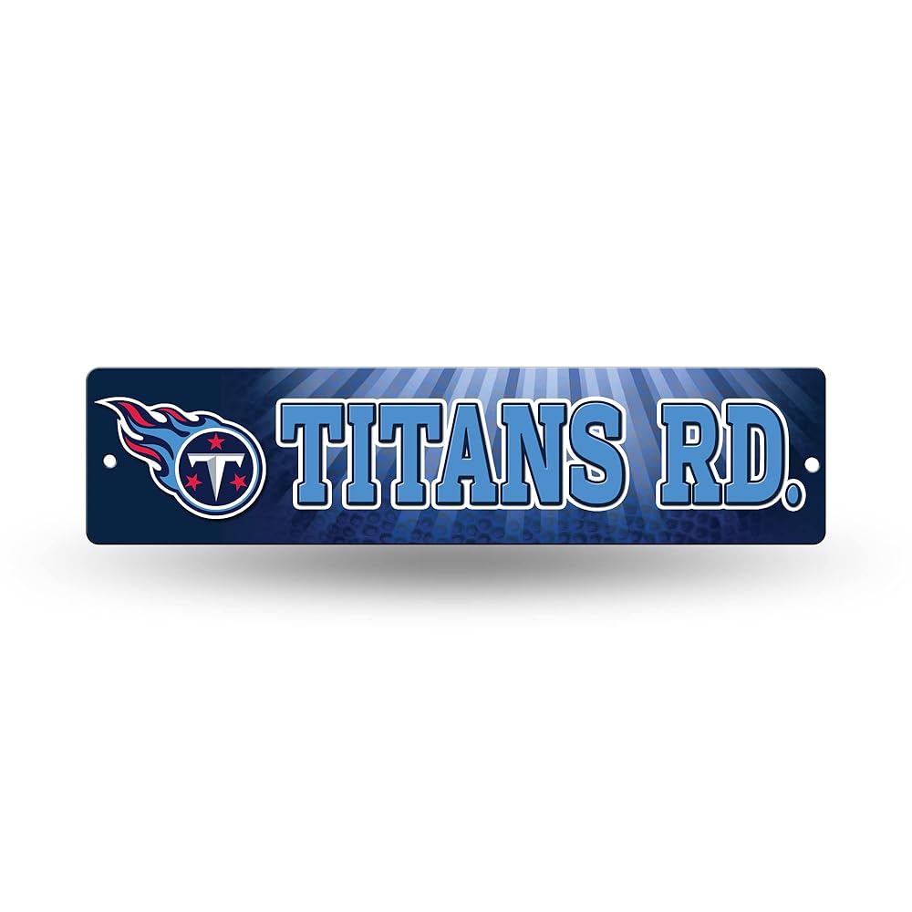 Rico Industries NFL Tennessee Titans 16-Inch Plastic Street Sign Dcor
