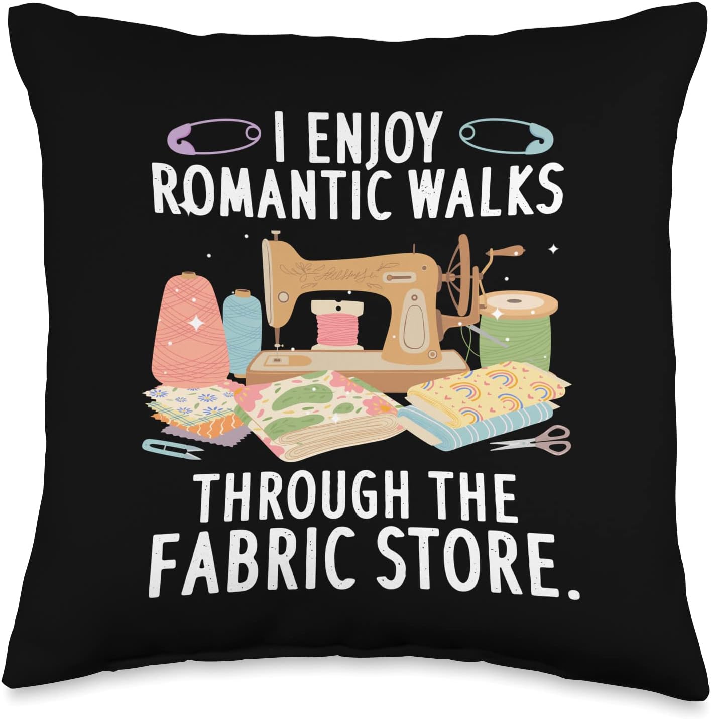 Funny Quilting Design For Men Women Quilter Sewing Quilt Throw Pillow