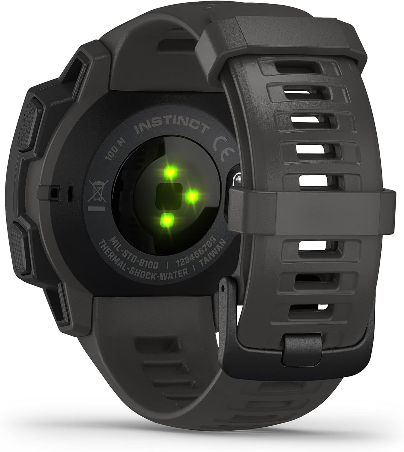 Garmin Instinct, Reloj Inteligente con GPS Resistente al Agua, Funciones Deportivas y notificaciones del Smartphone, Grafito (Reacondicionado)