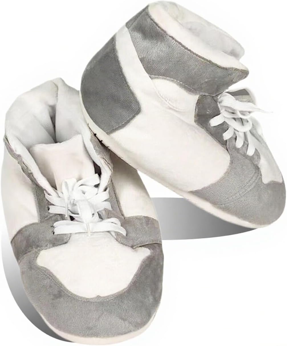 MOLERFO High Top Sneaker Slippers Unisex One-Size Ultra Comfy and Cozy House Fluffy Jordan Like Slippers for Men and Women - Image 5