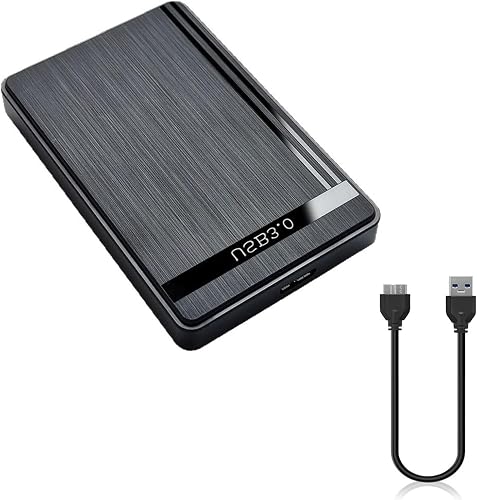 Spark Logic 2.5" Hard Drive Enclosure USB 3.0 to SATA III Adapter Supports 2.5 Inch SSD & HDD 9.5mm 7mm External Hard Drive Enclosure with UASP.