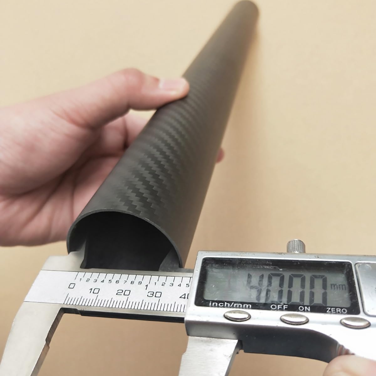 Tubo In Fibra Di Carbonio 3K Per Droni - 2 Pezzi Da 500 Mm, Diametro 46x42 Mm, Opaco - Foto 8