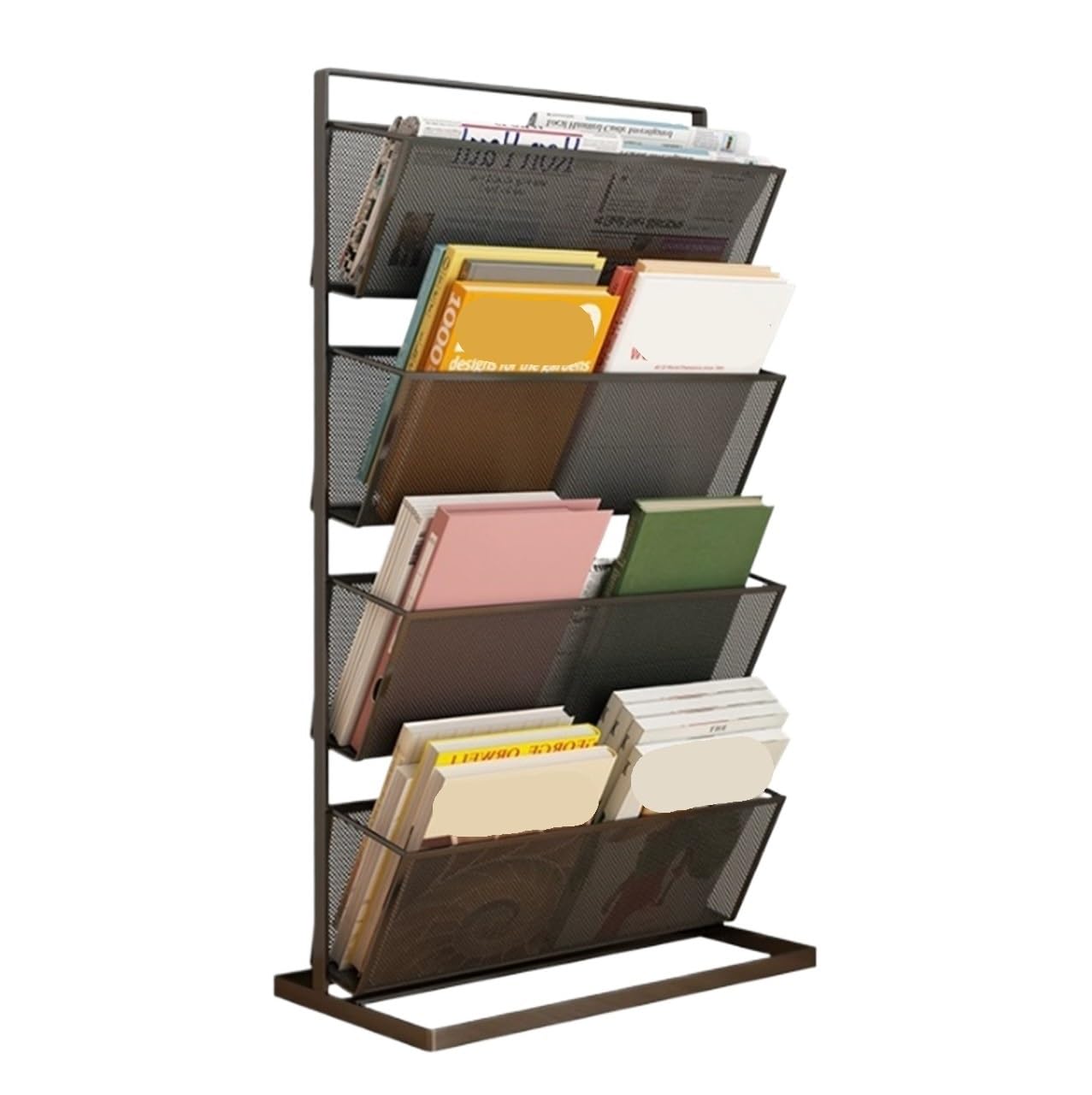 WDWDW Record Holder Vinyl Record Storage Rack LP Shelf Display Stand For Albums Books Magazines Files Storage