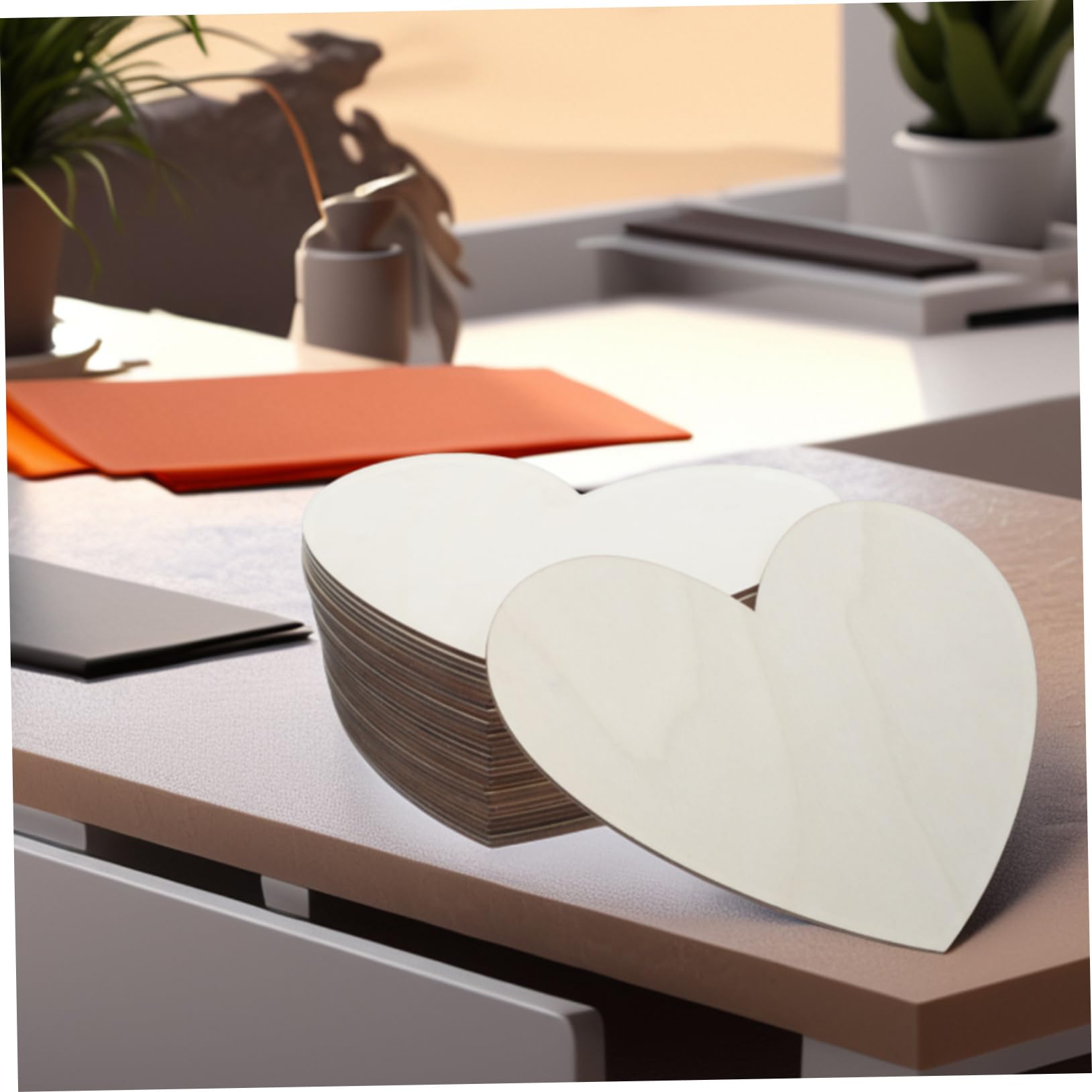 NUOBESTY 30stücke Unvollendete Holzherz-schnitte Große Holzherzen Für Diy-projekte Bastelmaterial Für Hochzeiten Valentinstag Und Dekoration Holzherz-ausschnitte