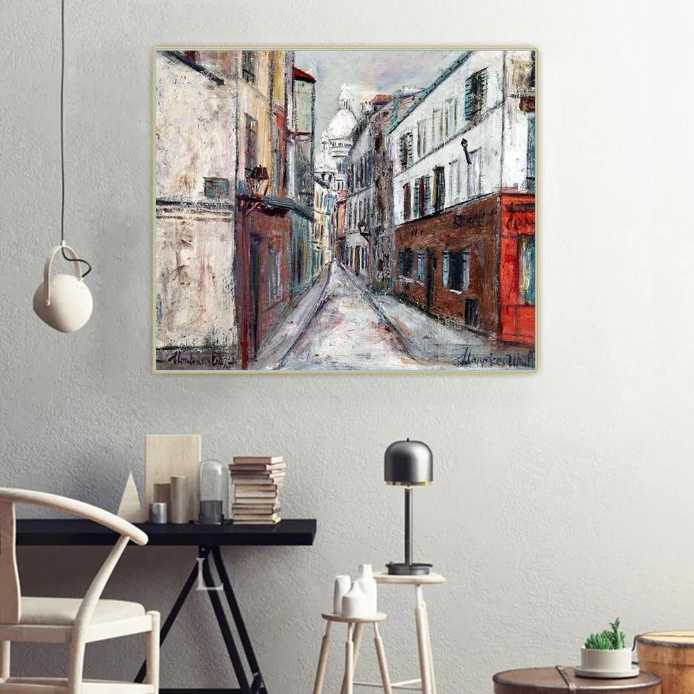 Amazon.co.jp: モーリス・ユトリロポスターモダンキャンバスウォール