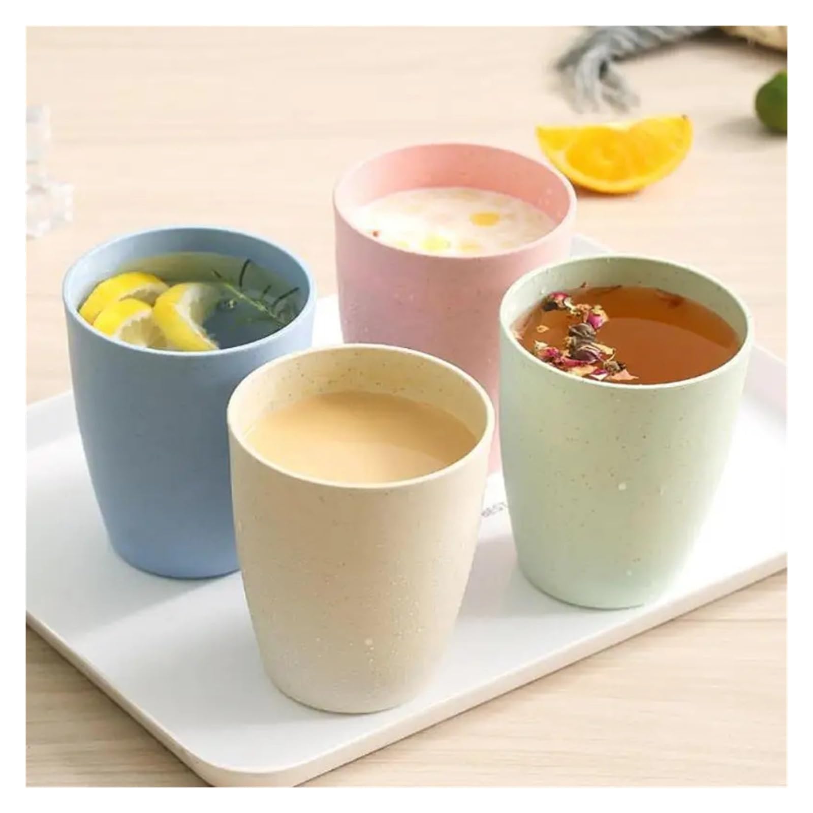 Tragbarer Mehrzweckbecher for Wasser und Mundspülung for unterwegs | Leichter Kunststoffbecher(Pink 12pcs)