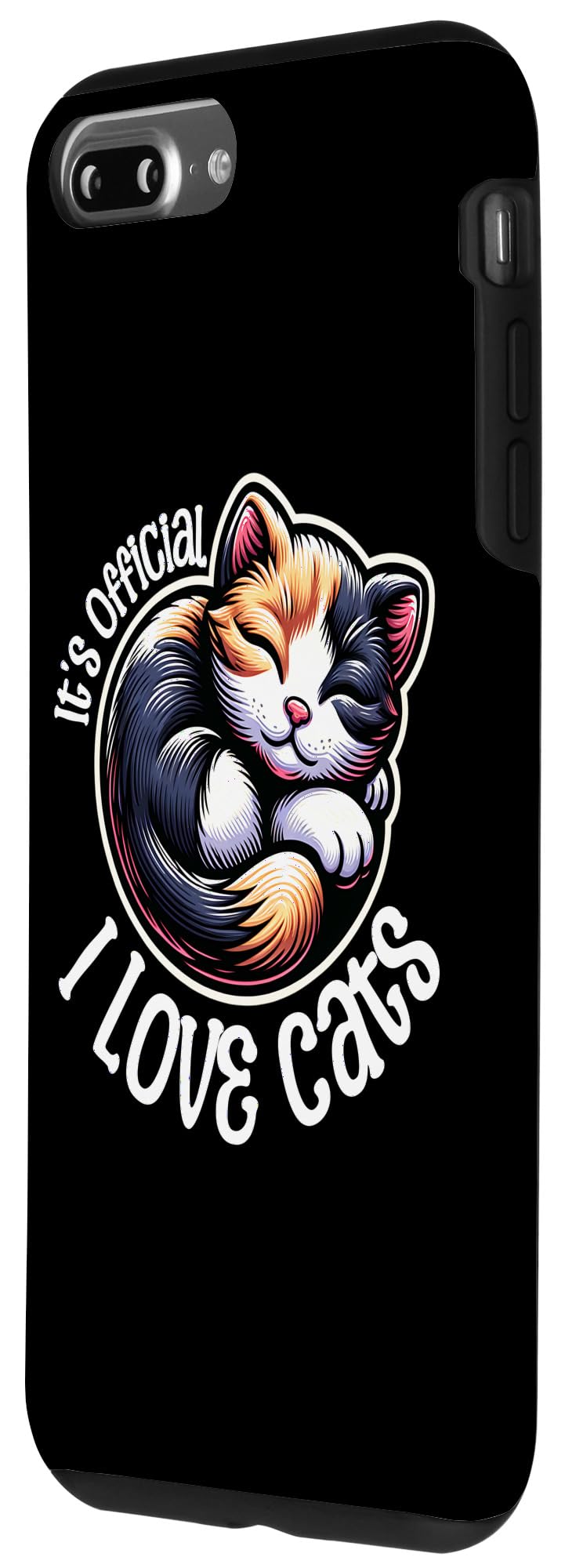 iPhone 7 Plus/8 Plus I love cats, cute cat lover Case - Image 2