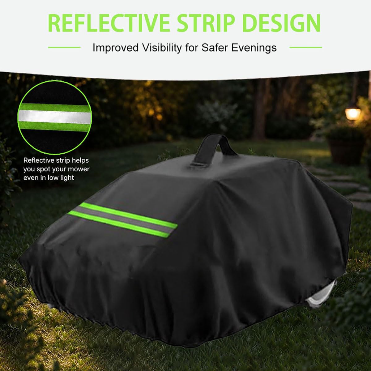 Funda para Robot Cortacésped para Greenworks Tools Optimow 7, Cubierta Protectora Impermeable Oxford 600D con Cordón