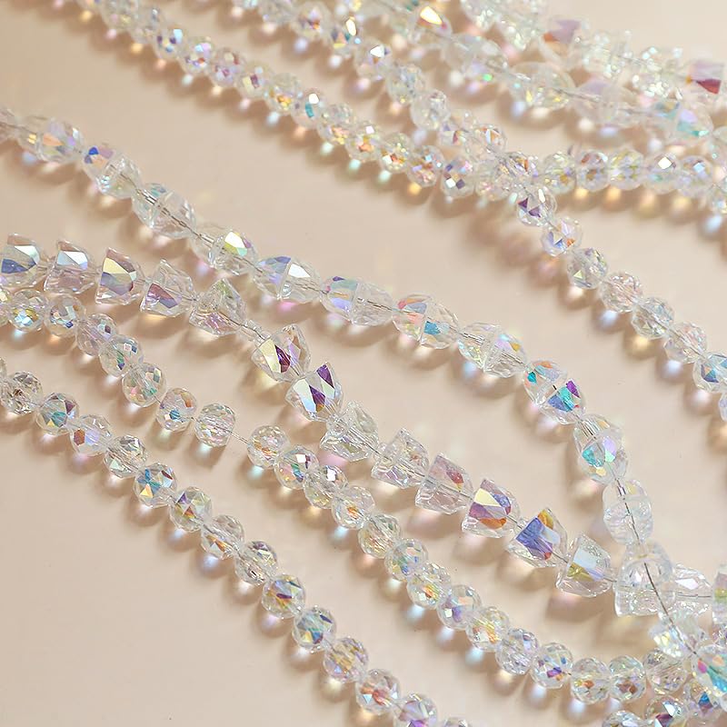 ONURTH 10/6mm 60-110 Uds. Cuentas de Cristal tridimensionales de Estrella de Mariposa para Hacer joyería, Pulsera, Pendientes, Cuentas de Cristal DIY para Manualidades