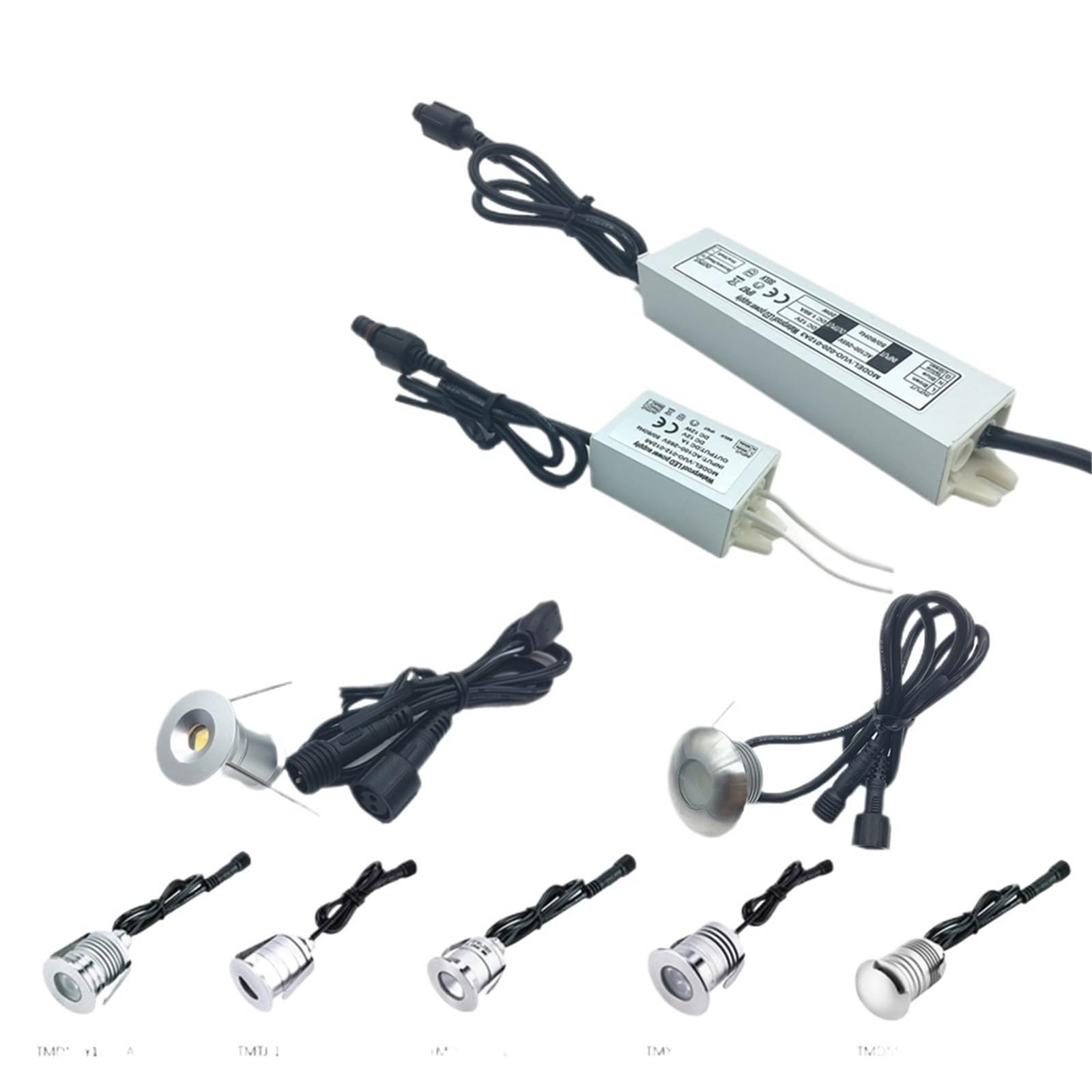 Sterownik LED do wewnątrz/na zewnątrz, 12 W, 20 W, zasilacz AC 100-265 V, oświetlenie LED, wodoodporny sterownik IP67 do LED (12 W)