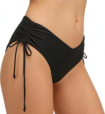 Bestselling Trimmer Curvy Women Hipster Ruched Full Coverage Low Rise Swimwear Swimsuit Bikini Bottom