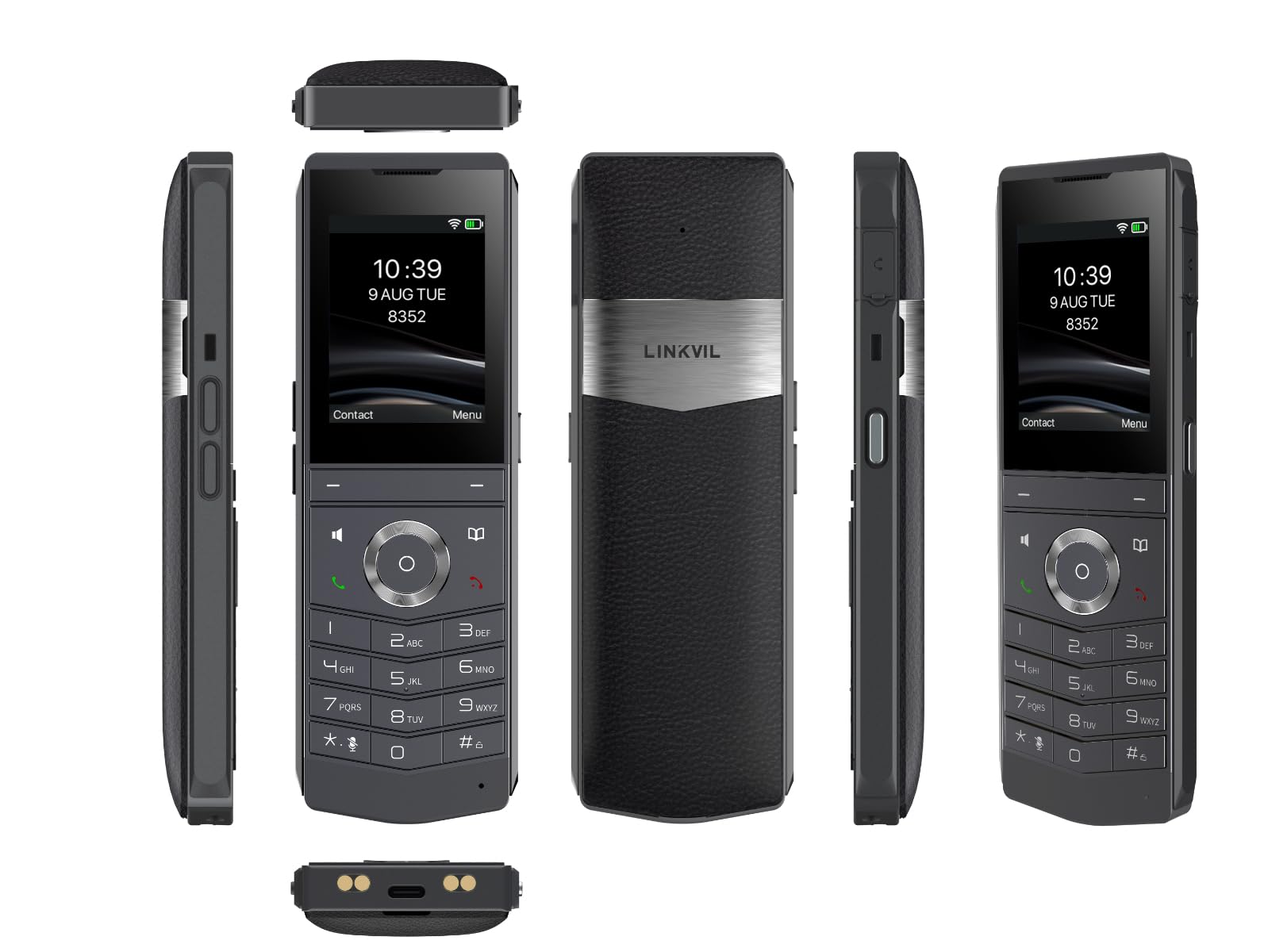 Fanvil W611W V2・IP-Mobiltelefon・Schwarz・Kabelloses Mobilteil・4 Zeilen・1000 Eintragungen・LCD (W611W V2)