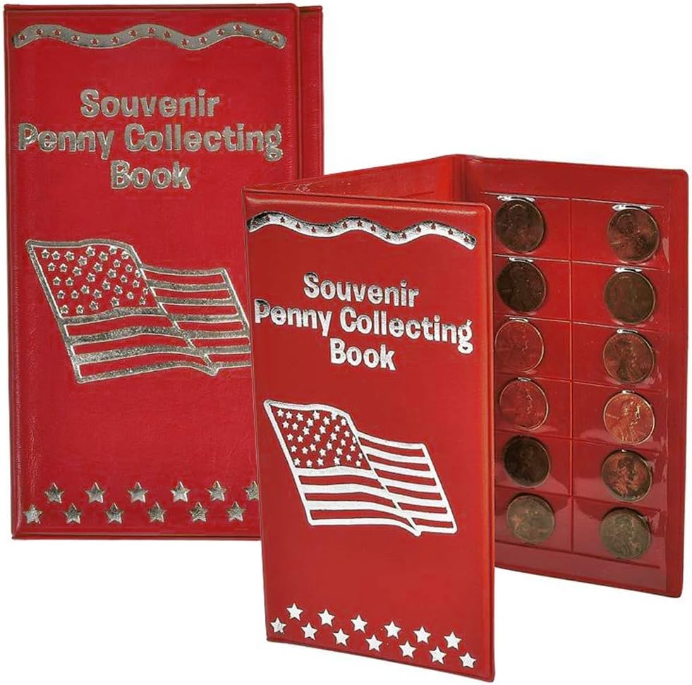 ArtCreativity Souvenir Penny Holder Book, Set of 2, Coin
