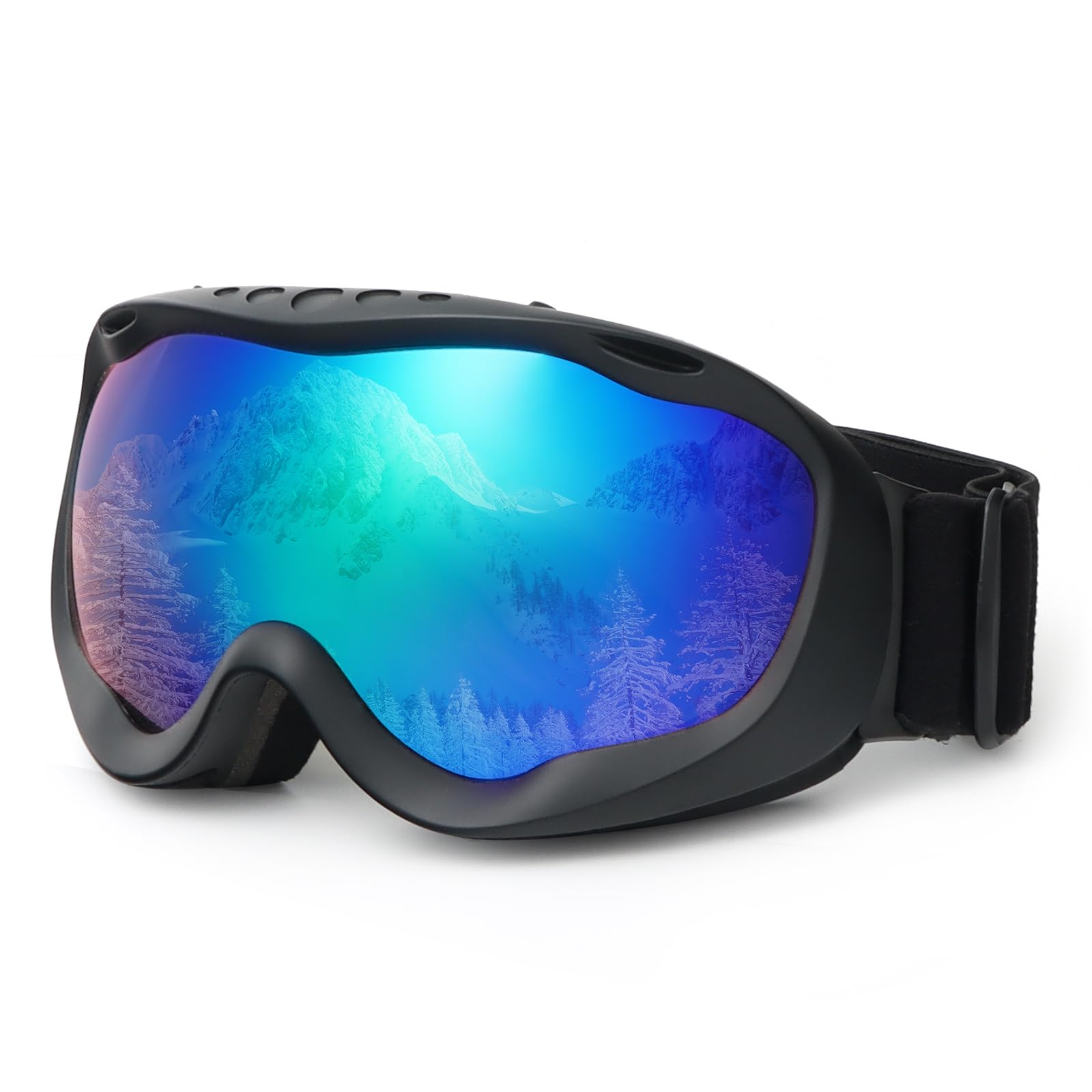 UVTQSSP Skibrille Herren Damen Jugendliche Erwachsene Snowboardbrille Oversize-Schneebrille für vollständigen Augenschutz