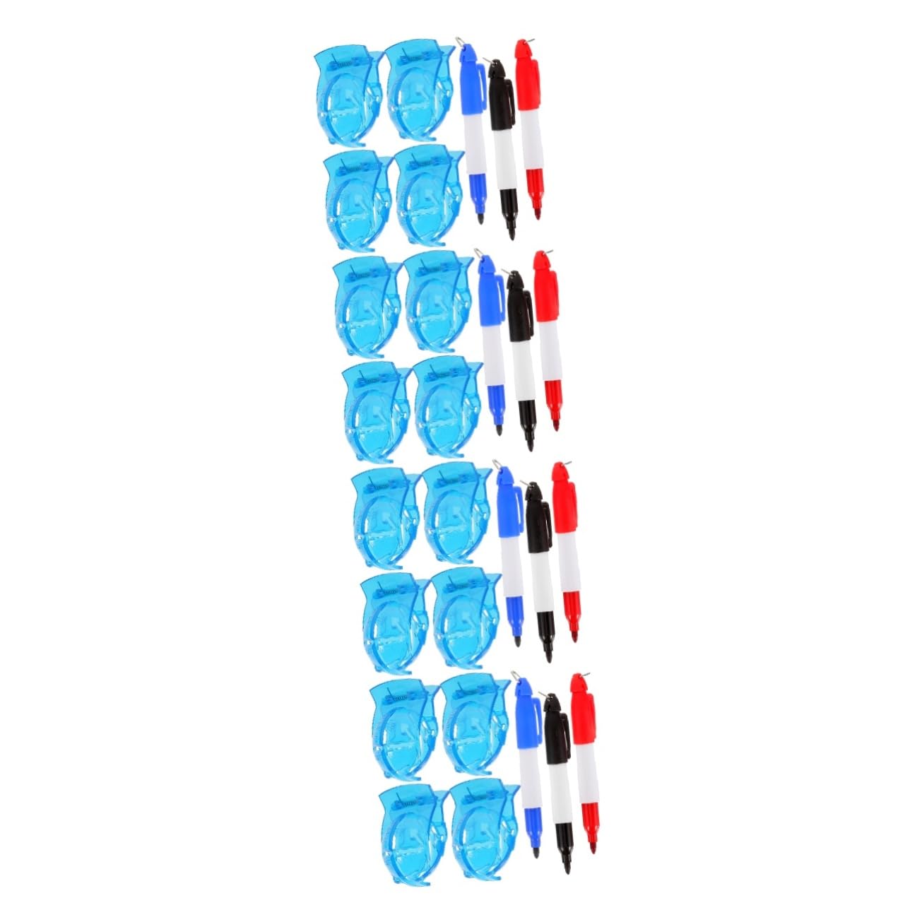 UPKOCH Golfball Markierer und Ausrichtungshilfe Teiliges Blaue Marker mit Federclip Marker Stifte für Präzise Ballmarkierungen und Verbessertes Putten
