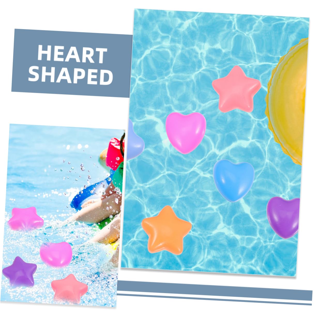 80pezzi Palline Colorate Forma Cuore e Stella Palline Oceaniche Per Piscina Giochi Ragazzo Ragazza Ragazza Morbide e Indistruttibili Per Tende Gioco e Vaschette Idee Regalo Feste e