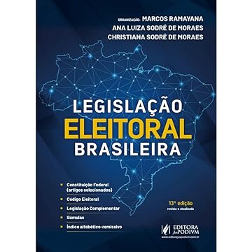 Capa do livro Legislação Eleitoral Brasileira 13Ed.2024
