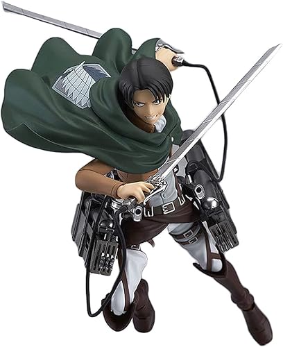 Miniatura 1 de Figura de personaje de anime Attack on Titan Levi Ackerman Acción personaje de PVC juguete con accesorios y articulaciones movibles estatua de 5.9