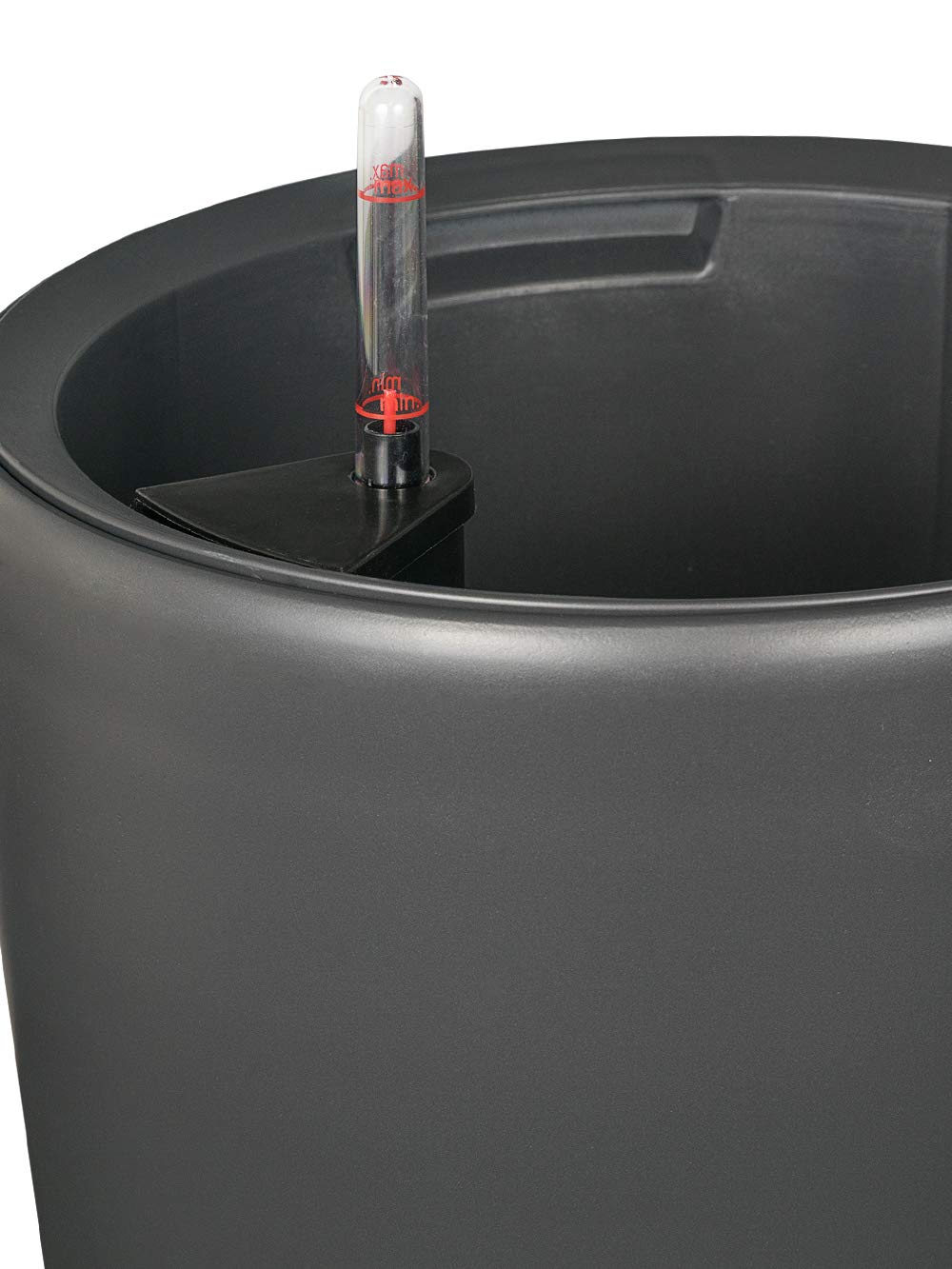 Pflanzwerk® ÖKOSYSTEM Donica na rośliny PIPE – doniczki z systemem nawadniania, 58 cm, Ø 34 cm, antracytowa, donica na kwiaty do użytku wewnątrz i na zewnątrz, ochrona przed promieniowaniem UV, jakość