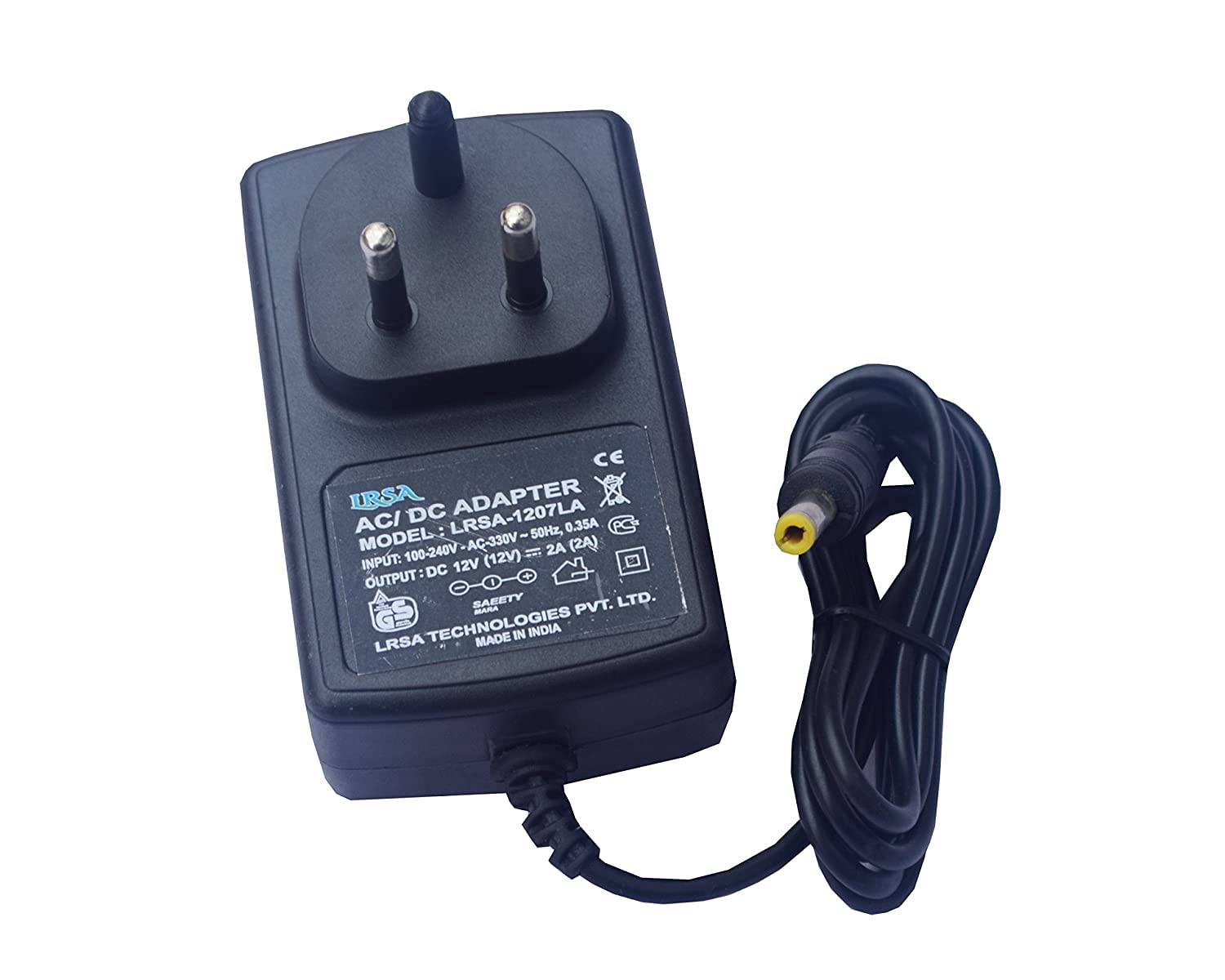 LRSA TECHNOLOGY PVT. LTD Power Supply SMPS Ac Input 100-240V Dc Output, 12V 2A Power Adaptor (B09MQMZF7G) Amazon Price History, Amazon Price Tracker