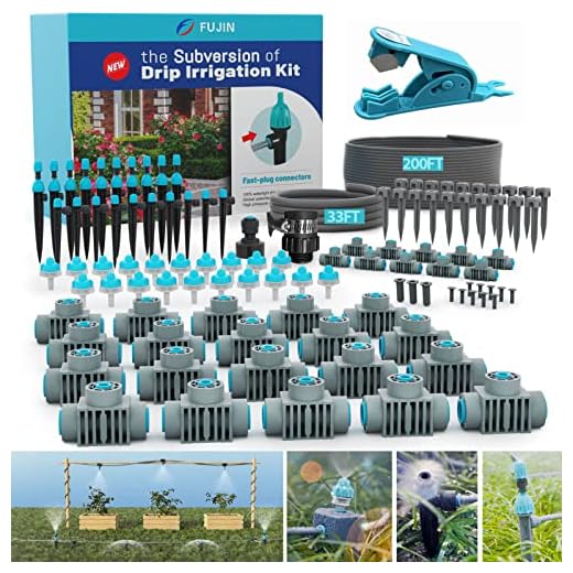 Drip Irrigation Kits,Garden Watering System for Outdoor Plants, Greenhouse Watering Automatic Kits,New Quick Connector 1/4 inch 1/2 inch Blank Distribution Tubing Water Saving Irrigation Micro Sprays