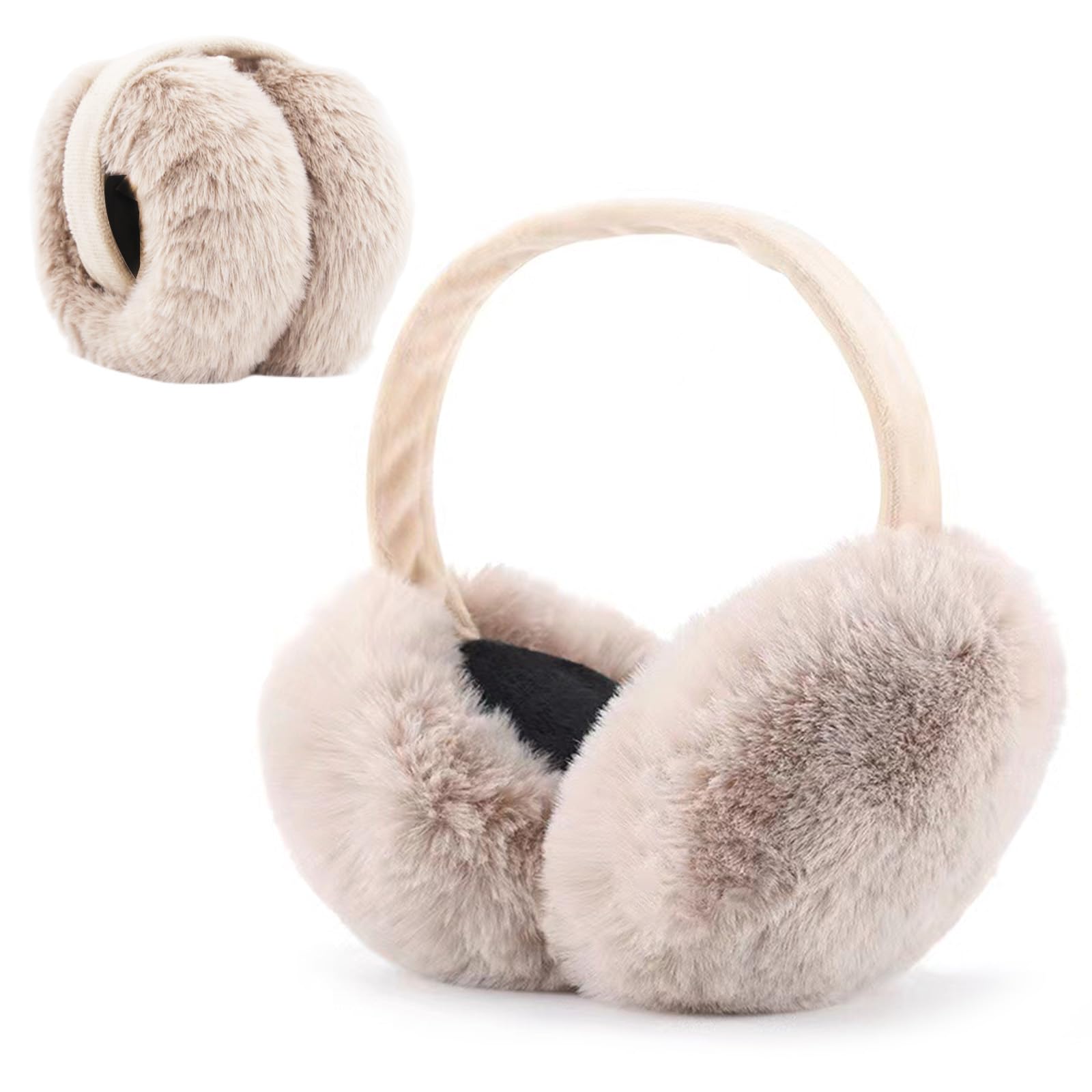 Cache-oreilles Hiver En Fausse Fourrure – Chauds, Pliables Et Réglables – Pour Femmes Et Filles – Idéal Sorties Plein Air