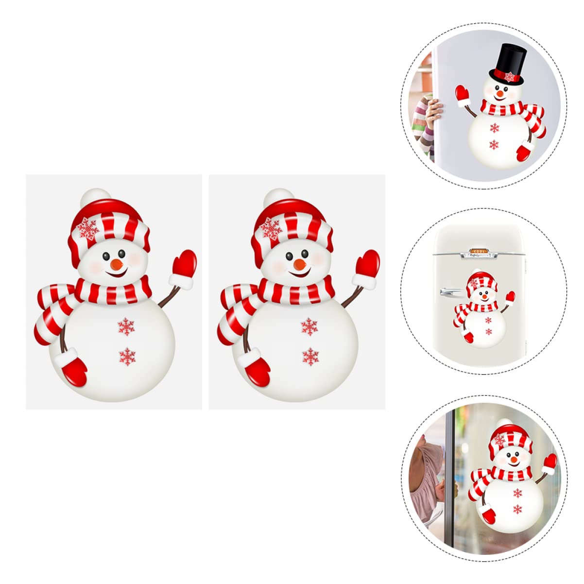Zerodeko 6blätter Weihnachtsfenster Aufkleber Wasserdichte Abnehmbare Pvc Und Weihnachtsmann Dekoration Für Fenster Und Wände Festliche Wandsticker Für Ihre Weihnachtsfeier