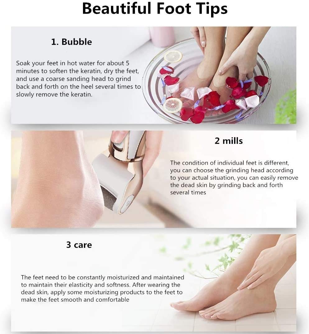 Elettrico Callus Remover for Piedi Dry Cracked Morte della Pelle, USB Ricaricabile File Piede elettronico Pedicure Piede Piedi di Cura