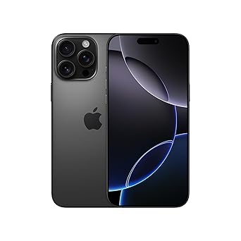 iPhone 16 Pro Max 512 GB: 5G Mobile Phone with Camera Control, 4K 120 fps Dolby Vision and a Huge Leap in Battery Life. Works with AirPods; Black Titanium - image, photos