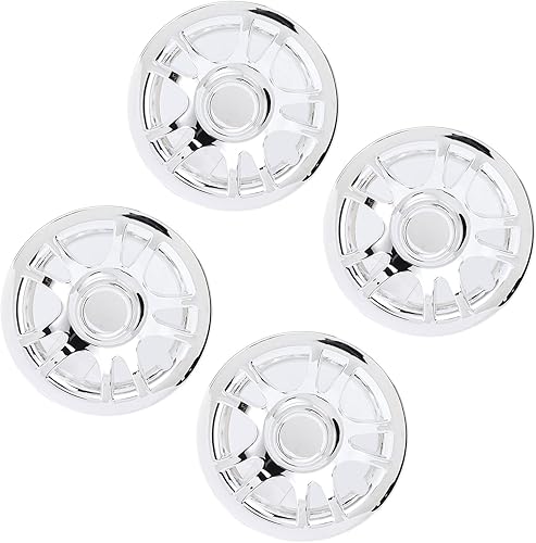Protector de llanta de rueda, 4 tapas de cubo de carrito de golf de 8 pulgadas, cubiertas de rueda cromadas para carrito de golf E Z GO