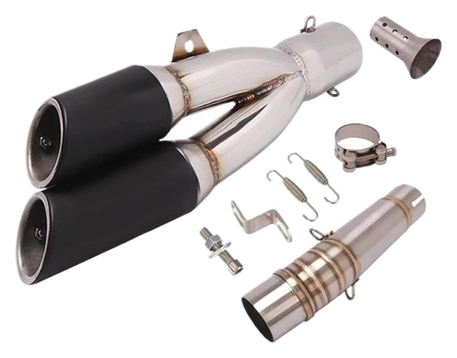 Für NC700 NC700X NC750 NC750X NC750S 2012-2023 Motorrad Escape Middle Link Schalldämpfer Auspuffrohr Motorrad Auspuff Schalldämpfer(E)